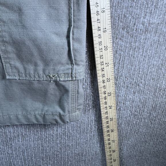 Mens 38 Wrangler Workwear Cargo Shorts Brown Khaki Canvas Ripstop Carpenter 11"‎ - Picture 5 of 9